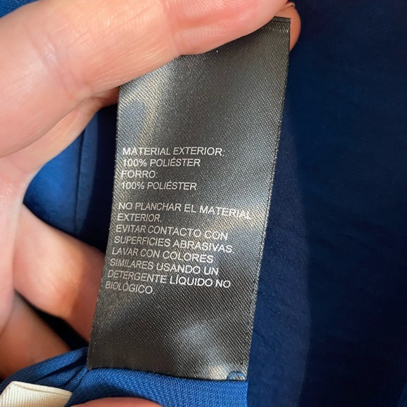 Whistles royal blue silk feel dress 8 - Picture 8 of 10